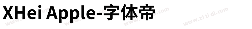 XHei Apple字体转换